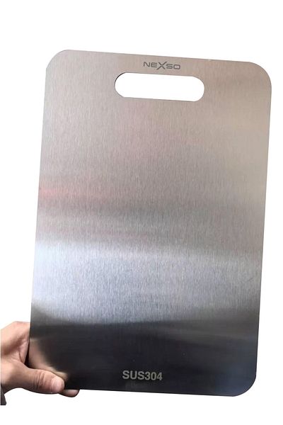 NEXSO Stainless Steel Cutting Boards For Kitchen – Set Of 2 | Food-grade 304 Steel