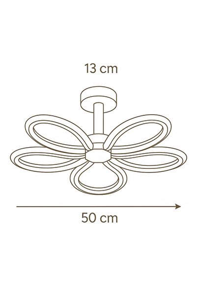 İstanbul Avize İstanbul Avize Cindy Siyah Kumandalı 3 Renk Ledli Modern Lüx Led Avize