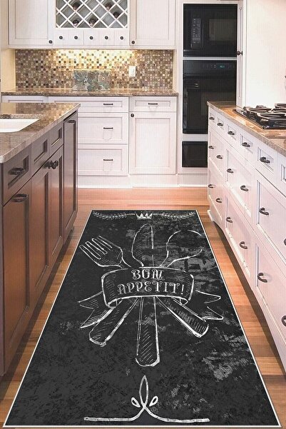 linazaitun Gri Çatal Bıçak Setli Yıkanabilir Kaymaz Taban Leke Tutmaz Modern ...