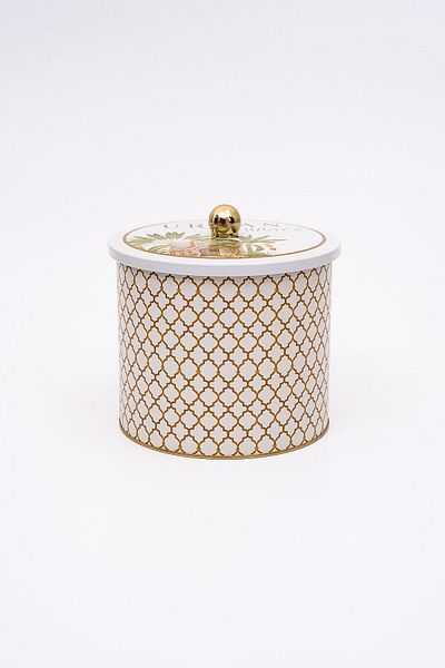 EVLE Forrest Patterned Food Storage Container - Metal Storage Container 17.5 Cm X 15.5 Cm Er146-3g