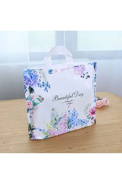 Choice 50pcs D-30x20x8 50pcs Christmas Party Thank You Gift Bag Wedding Birthday Gift Plastic Packaging Bag