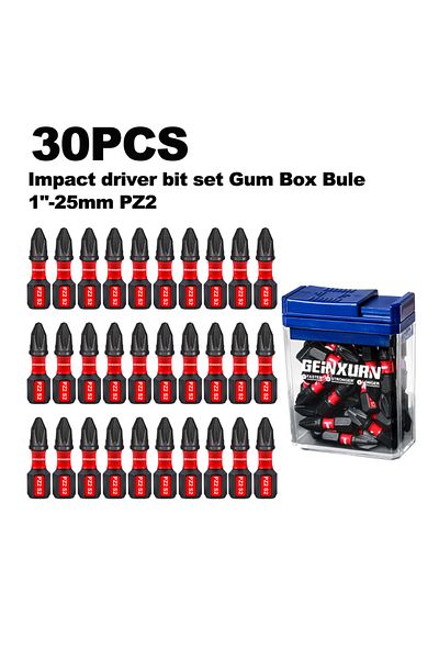 Choice 30pcs-be Geinxurn 30 Pcs Impact Phillips Magnetic (PZ1,PZ2,PZ3) S2 Steel Multi Driver Bits With Sto
