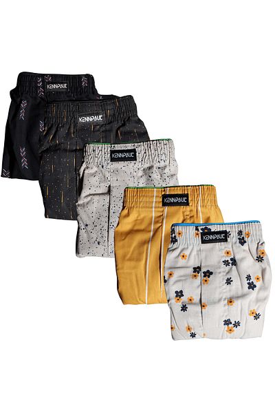 Kennpaul 5 Men's Poplin Boxer 100% Cotton 3XL