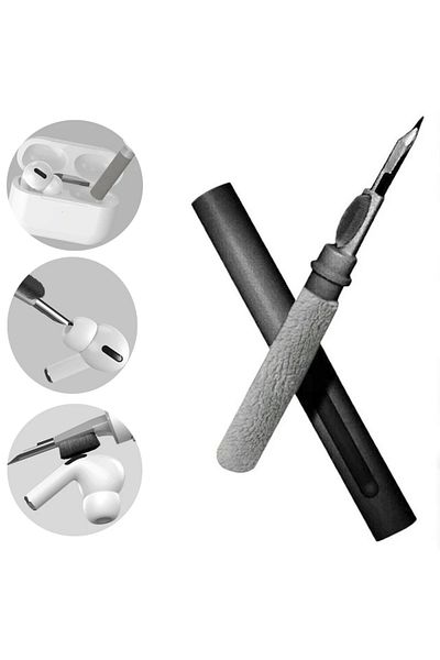 Choice Black 3in1 Portable Cleaning Pen Headphones Mobile Phone Tablet Dust Dirt Clean Tool For Iphone Xiao