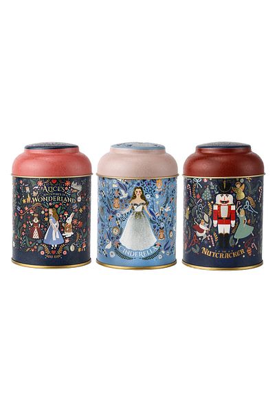 EVLE 3-Piece Metal Storage Container Set 9 Cm Food Container Jar Set, Tales Erb05u8