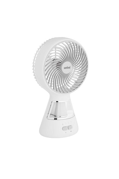 Sanford Sanford 6-Inch Rechargeable Table Fan with LED Light