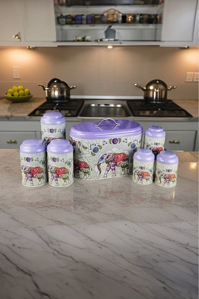 EVLE Set of 7 Bread Storage Containers Efb0121