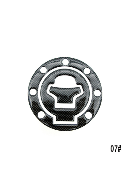 Choice7 07 Carbon Fiber Fuel Gas Oil Cap Tank Pad Tankpad Protector Sticker F...