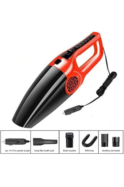 Choice Red Wired Handheld Car Vacuum Cleaner, High Suction Portable Car Vacuum Cleaner, Suitable For Light