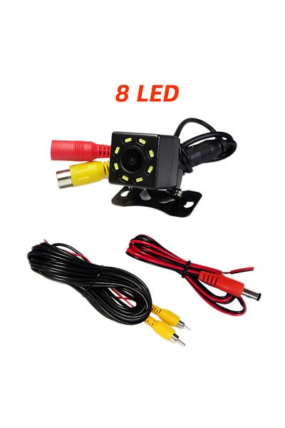 Choice 8 Led Camera Wide Angle Car Rearview Camera 4/8/12 Led Night Vision Reversing Auto Parking Monitor C