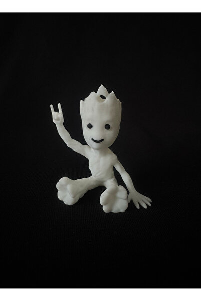 Baby Groot Tarzı 3D Mini Figür Anahtarlık – Dekoratif Masa Üstü Objesi