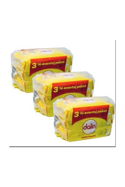 Dalin Wet Towel Wipes Classic Set of 9 (3Pcs*3Pk) 504 Sheets with Cover New