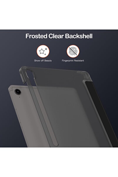 m.tk moveteck Samsung Galaxy Tab S10 Fe Plus 13.1 Kılıf Smart Uyku Modlu Kalem Bölmeli Standlı Arkası Renkli Kapak