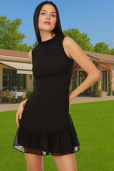 PayBuy Chiffon A-Line Mini Dress Polyester Woven Summer Work Wear Trend Design Quality Craftsmanship