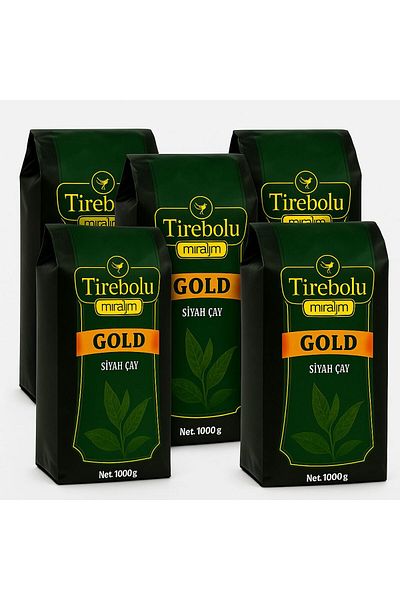 Tirebolu Miralim Gold Bulk Local Tea 1000 g X5 Pieces