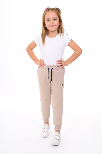 Toontoy Κοριτσίστικο κεντημένο παντελόνι αθλητικής φόρμας