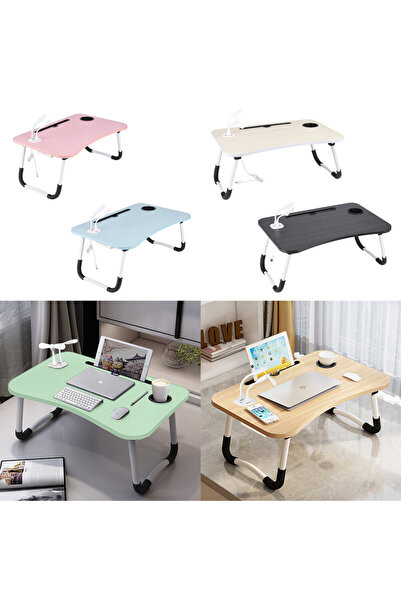 Generic Portable Laptop Desk Folding Sofa Bed Breakfast Tray Study Work Table +USB Ports