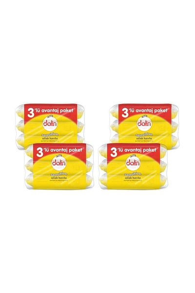Dalin Wet Towel 52Pcs (Pack of 3) X 4 Pieces with Cover New