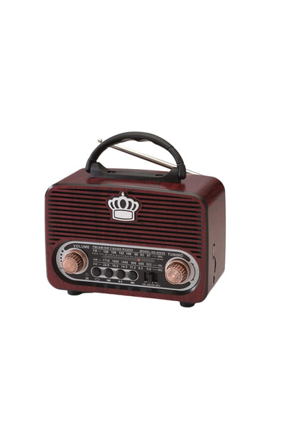 güvenlisepet Nostalji Radyo Retro Wireless Bluetooth Hoparlör USB-TF Kart Gir...