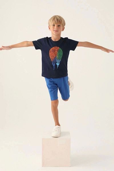Rolypoly Boy's Black Bermuda Suit