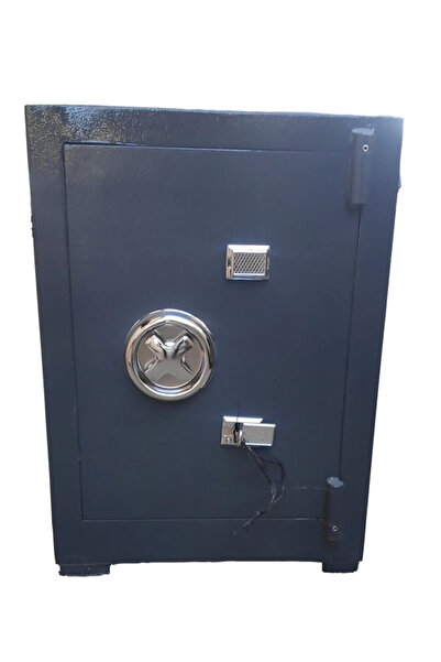 MyWondry Store Yerli Üretim Çelik Para Kasası 65 Cm Antrasit Siyah