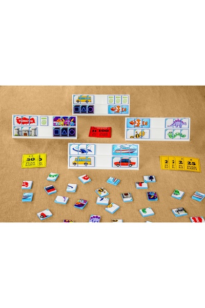 Woodeso Çocokeys Box Keys Children's Okey Game Educational Intelligence Game Memory Enhancer