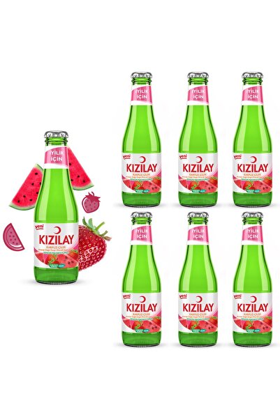 Kızılay KIZILAY MADEN SUYU DOĞAL KARPUZ ÇİLEK AROMALI 200 ML X 6 ADET
