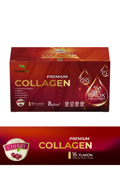 Maxiliv Premium Collagen | Hidrolize Kolajen, Glutatyon, Koenzim Q10, C Vitam...