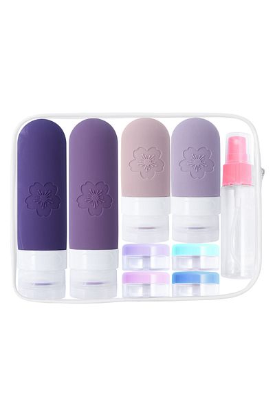 miraza Set of 17 Travel Containers, Leak-Proof, Bag Included