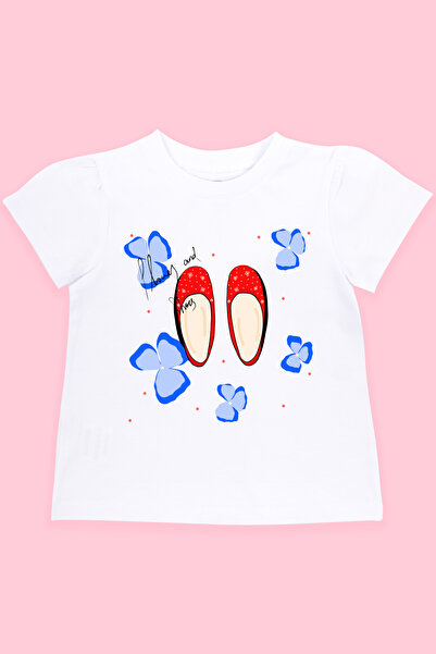 Mavipink Κοριτσίστικα κόκκινα παπούτσια κοντομάνικο μπλουζάκι