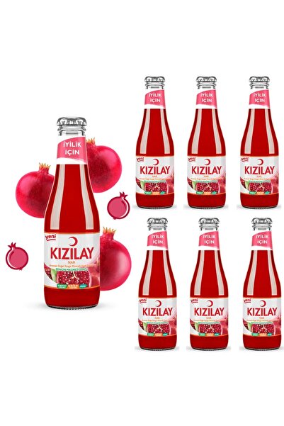 Kızılay Nar Aromalı Maden Suyu 6 Adet 200 ml
