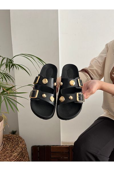 Behtah Kundura Stoned Stylish Design Soft Orthopedic Sole Daily Slippers