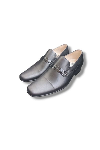 Growish Gr0329 Genuine Leather Buckle Embroidered Leather Sole Black Men's Classic Dad Shoes