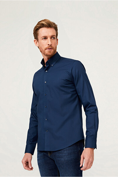 Kiğılı Довгий рукав, облягаючий крій, бавовняна сорочка