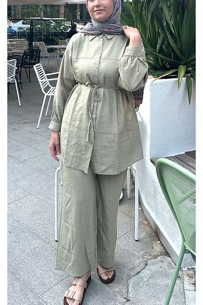MODA Hijab Shirt Pants Suit