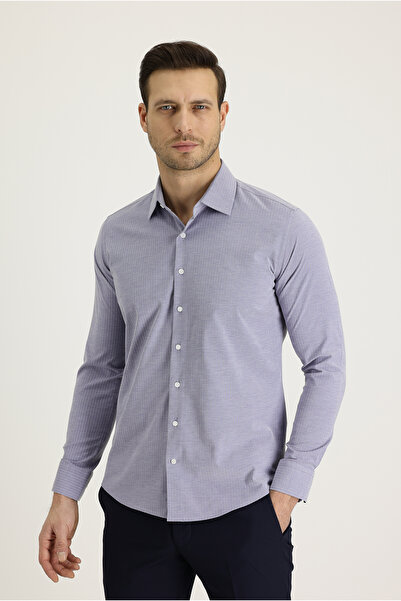 Kiğılı Uzun Kol Slim Fit Dar Kesim Klasik Desenli Pamuklu Kolay Ütülenebilir ...
