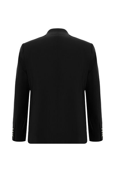 Abdullah Kiğılı Relax Fit Relaxed Cut Woolen Blazer Jacket