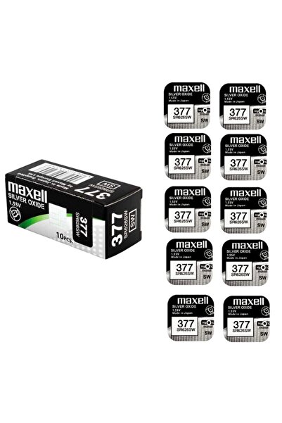Maxell Sr626sw 377 Saat Ve Cihaz Pili 10 Adet Mxllsr626sw377adt10