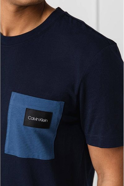 Calvin Klein Logo Slim Fit Pocket Institional Print T-shirt
