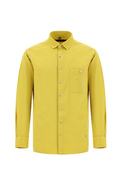 Abdullah Kiğılı Patterned ReGular Fit LonG Sleeve Sports Linen Shirt