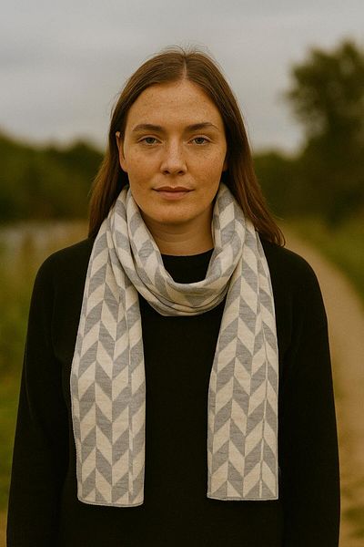 Sebir Moda Patterned Knitwear Scarf