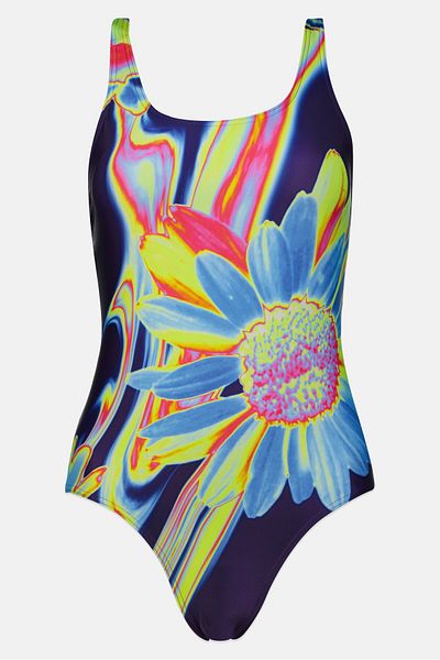 adidas Women Floral Print Padded One Piece Swimwear, Multicolor