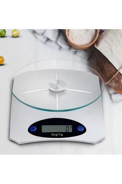 Generic Digital Kitchen Scale Blue 5kg
