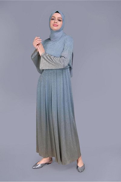 Alvina 40831 Φόρεμα με εμπριμέ ασημί μοντέλο