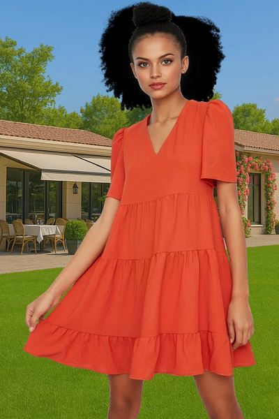 PayBuy Women's Mini Size Aerobin Woven Chiffon Dress Casual Summer Daily Style Trend Design High Quality