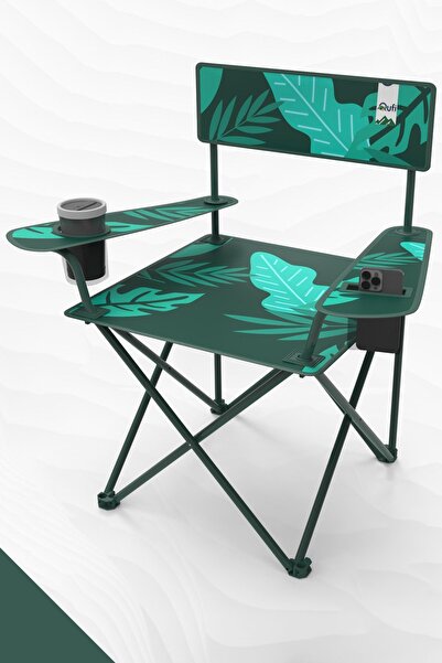 Perilla Qufi Katlanır Kamp Piknik Sandalyesi Rejisör Koltuğu - Yeşil