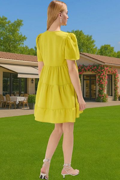 PayBuy Women's Mini Size Aerobin Woven Chiffon Dress Casual Summer Daily Style Trend Design High Quality
