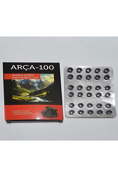 MUMİA MUMİYO İÇEREN TAKVİYE EDİCİ GIDA %100 Saf Mumiyo 30'lu Tablet Kırgızistan'dan İthal Shilajit