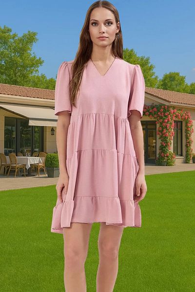 PayBuy Women's Mini Size Aerobin Woven Chiffon Dress Casual Summer Daily Style Trend Design High Quality