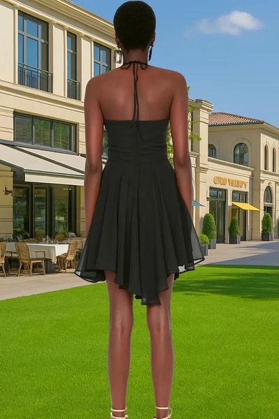 PayBuy Chiffon A-Line Strap Mini Dress Summer Homecoming Prom Stylish Look Carefully Selected Comfortable Use